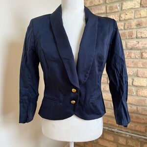 Blue blazer with tropical lining